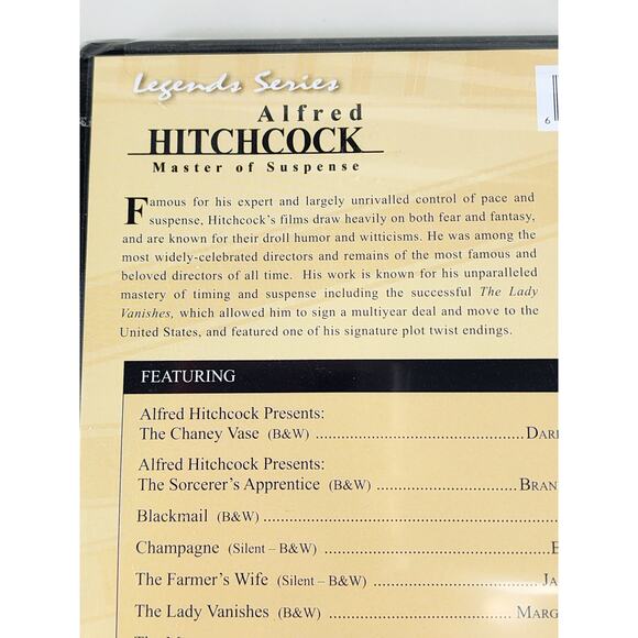 Alfred Hitchcock DVD New Sealed 2 Disc 10 Movie Classics Master Of Suspense 2010 - Picture 7 of 11